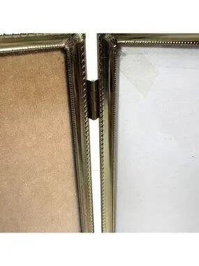 Regal | Accents | Vintage Double Hinged Brass Picture Frame 5x7 With ...